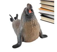 Puntuación de animales polares, figuras de animales antárticos - Walrus realistas estatuas en miniatura - Model Scenery Kit Science Education Cognition Ornaments, for Kids Boys Girls
