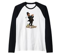 Puntuación de Fore | Abraham Lincoln Golfer Driver Civil War Camiseta Manga Raglan