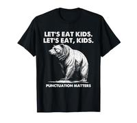 Puntuación Humor Gramática Broma para Maestros y Fans de Osos Camiseta