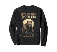 Puntuación Humor Gramática Broma para Maestros y Fans de Osos Sudadera