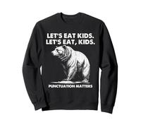 Puntuación Humor Gramática Broma para Maestros y Fans de Osos Sudadera