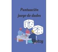 Puntuación Juego De Dados Yatzy | Cuaderno Para Anotar Puntuaciones | Libreta De Juego De Dados | Poker De Dados