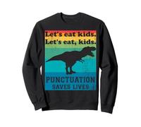Puntuación Salva Vidas Gracioso Comamos niños Inglés Gramática Sudadera