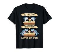 Puntuación Salva Vidas tiburón - Let's Eat Bob Funny Grammar Camiseta