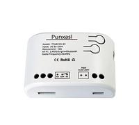 Punxasl 1CH Smart Relay Switch Module WiFi Control Interruptor Tuya Smart Life, Voice y 433MHz RF Remote Control Module Compatible con Alexa y Google Home USB 5V/ AC 85-250V