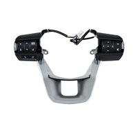 Punxdda Botón del Volante para Toyota para Hilux para Revo para Fortuner para LC para Pick para UP para LC70/76/79 Interruptores De Botón Volante Multifunción(Plata)