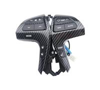 Punxdda Botón del Volante para Toyota para HILUX para Vigo para Corolla para Camry para Highlander para INNOVA Interruptor De Botón Volante 84250-06180(High Carbon Fibre)