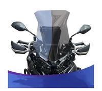 Punxdda Deflector de parabrisas para motocicleta, Vidrio frontal transparente, Deportivo, Clip-on, Motocicleta