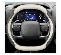 Punxdda Funda Volante Coche Universal Cuero Marrón Protector Transpirable Antideslizante Accesorios Estilo Coche Dacia Duster 2024 2025