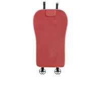 Punxdda Fundas Asiento Cojín para Asiento De Coche De Seda De Hielo Transpirable, Protector Antideslizante para Las Cuatro Estaciones Funda Coche Asientos(Waist Red)