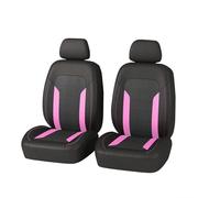 Punxdda Fundas Asiento Fundas Universales para Asientos Coche Compatibles con Airbag, Transpirables Verano Aptas para La Mayoría Coches SUV Camiones Y Furgonetas. Funda Coche Asientos(Pink 2 Seat)