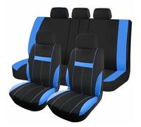 Punxdda Fundas Asiento Fundas Universales para Asientos Coche Compatibles con La Mayoría Coches SUV Y Camiones con 3 Cremalleras Funda Coche Asientos(Azul)