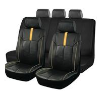 Punxdda Fundas Asiento Juego Fundas Universales para Asientos Coche Deportivas Y Unisex Aptas para La Mayoría Coches SUV Camiones Y Interiores Automóviles Funda Coche Asientos(Yellow 9 pcs)