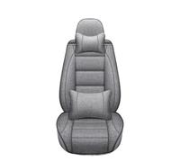 Punxdda Fundas Asiento para BMW para Serie 4 F32 F33 F36 G22 G23 G26 Funda Lino Universal para Asiento Coche Cobertura Total Funda Coche Asientos(Gray 5 Seat)