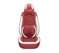 Punxdda Fundas Asiento para BMW para Serie 7 E38 E65 F01 F02 F03 F04 G11 G12 I7 G70 Funda Asiento Coche Universal Funda Coche Asientos(Wine Red 5 Seat)