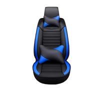 Punxdda Fundas Asiento para Chevrolet para Cruze para Blazer Captiva para Camaro Aveo para Malibu para Equinox Funda Asiento Coche Estilo Universal Funda Coche Asientos(Black A Blue 5 Seat)