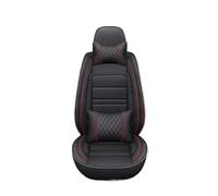 Punxdda Fundas Asiento para Hyundai para Solaris para Sonata para Creta Encino para Elantra para Ix25 para Ix35 para Kona Coche Cobertura Completa Funda Coche Asientos(Black Red Pillow)