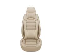 Punxdda Fundas Asiento para Mitsubishi para Outlander ASX Eclipse Lancer Pajero Sport Todos Los Modelos Coche Funda Universal para Asiento Coche Funda Coche Asientos(Beige 5 Seat)