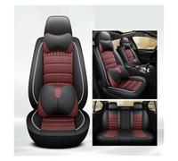 Punxdda Fundas Asiento para VW Polo para Atlas para Jetta para Bora para EOS Sharan Variant Beetle para Scirocco UP Funda Asiento Coche Cobertura Total 3D Funda Coche Asientos(Wine Red Pillow)
