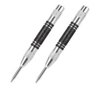 Punzón automático 2 punzones centrales automáticos de alta resistencia, punzón central con resorte de acero de 5'', centro de impacto con resorte ajustable Marke