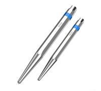 Punzón central de aleación de acero de 4 x 120 mm y 5 x 150 mm para marcado preciso en varias superficies (2 piezas)