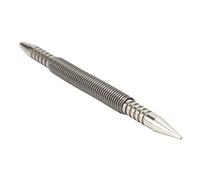 Punzón Central de Doble Cabezal, Diseño de Resorte, Acero Al Carbono de Alta Dureza, Punzón Central Compacto sin Martillo para Madera, Metal, Cabezal de Punzón de Vidrio