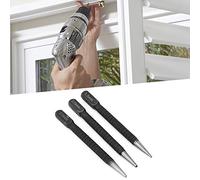 Punzón Central para Metal, 3 Piezas Herramienta de Marcado de Madera Punzón Central Marcador Combinado Punzón Central Punzón Central Automático Herramienta de Punzonado de Metal