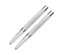 Punzón central, punzón for clavos, kit de punzón central, punzón for clavos con revestimiento moleteado de acero al carbono for perforación de metales y otros materiales, 1 Juego