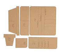 Punzón de Esquina de Cuero, Plantillas de Costura Tejedor Acrílico Artesanía en Cuero con Capa Protectora para Artesanía en Cuero