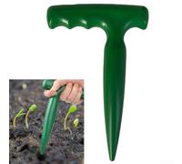 Punzón de suelo de material PP Punta en forma de cono para brotes de vegetales y cultivo de descendencia de plantas Tamaño de agujero consistente Fácil penetración del suelo Personalizable (verde