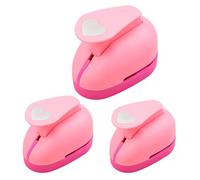 Punzón en forma de corazón - 3 piezas suave y compacto herramienta de precisión - Perforadoras de corazón para manualidades de papel - para scrapbooking vacaciones, familia, amigos adultos y ocio