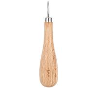 Punzón en forma de rombo con punta de diamante, herramienta de perforación para cuero, punzón cónico de acero afilado para una perforación precisa, mango de haya de diseño (Chm)