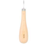 Punzón en forma de rombo con punta de diamante, herramienta de perforación para cuero, punzón cónico de acero afilado para una perforación precisa, mango de haya de diseño (zm)