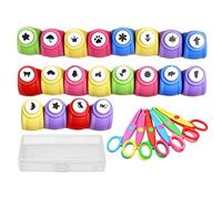 Punzón infantil para manualidades creativas,Juego de cortador de perforadores,Punzonado de forma para manualidades - Tarjetas de felicitación Escuela de Negocios Aula Oficina y Artesanía