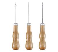 Punzón profesional de cuero con mango de madera, herramienta de costura, herramientas de mano, accesorios de perforación para agujero de cuero