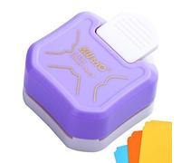 Punzón redondo de 3 tipos, perforador de esquina, con agujero perforador de papel y anillo de carpeta de hojas sueltas, laminado, manualidades, hecho a mano, actividad # púrpura