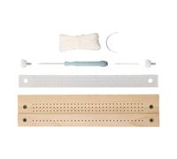 Punzón y Encuadernador Manual de Madera para Proyectos Artesanales, Función Múltiple para Unir Papeles, Portátil para Uso en para casa o Escuela, 28x6.5x4cm