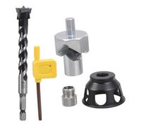 Punzonadora de agujeros de aluminio, guía de centrado, abridor de agujeros de bisagra, herramienta de carpintería, accesorios de perforación, dispositivos de perforación