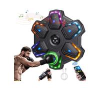 Punzonadora de música LED colorida con guantes, entrenador musical de boxeo Bluetooth, máquina de boxeo musical para adultos, máquina de boxeo montada en la pared, electrodomésticos deportivos para el