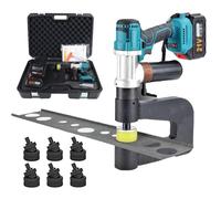 Punzonadora electrohidráulica portátil, con troqueles de 16-32 mm, herramienta de punzonado para chapas de acero, hierro, aluminio y cobre, para instalaciones eléctricas.