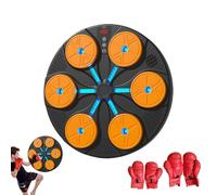 Punzonadora musical - Máquina de boxeo musical inteligente con , entrenador de juegos de boxeo | Máquina de boxeo de montaje en pared para niños adultos, máquina de entrenamiento de box
