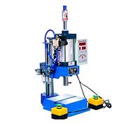 Punzonadora neumática 200 kg Columna única 63 Tipo Prensa de banco Máquina remachadora de alta precisión de bazo de gas pequeño con alta eficiencia (Color : Dual buttons, Size : Type)