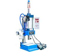 Punzonadora neumática de escritorio de 0,4-0,7 MPa con controlador de pantalla, perforadora de cuero, prensa multifunción(Footswitch,300KG)