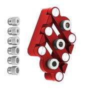 Punzones profesionales para carpintería, diseño de autocentrado, plantillas de taladro de aleación de aluminio, calibre de clavija autocentrante, localizador de perforaciones de madera ajustable, guía