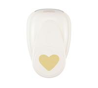 Vaessen Creative Perforadora con motivo corazón, XL, perforadora grande, perforadora grande con motivo de metal y plástico, motivo recortado 48,9 x 41,3 mm, para manualidades con papel