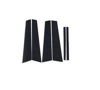 Puoersh Moldura De Pilar De Ventana De Puerta para BMW Serie 5 G30 G31 2017-2023, 6 Piezas de molduras Decorativas para pilares de Puertas y Ventanas Laterales con Aspecto de Carbono/Negro Brillante