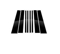 Puoersh Moldura De Pilar De Ventana De Puerta para BMW X5 E71 2014-2018, Adhesivo para Columna B/C, moldura de Ventana Pulida, Postes de Pilar en Negro Brillante