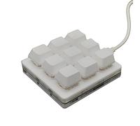 Puooifrty 1 Mini Teclado mecánico de 9 Teclas, selecciona Todas Las copias y pegas, tecla de Acceso Directo Personalizada, contraseña de una tecla, Juego OSU mecánico, Teclado de Eje y Rojo