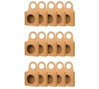 Puooifrty 25 Cajas de Vino para charcutería, Caja de Vino con Ventana, Cajas de Regalo Plegables para Colgar Vino
