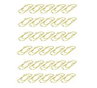 Puooifrty 30 clips de metal multifuncionales dorados para bolígrafos de acero inoxidable